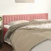 Image de vidaXL Têtes de lit 2 pcs 100x5x78/88 cm Velours - Rose