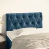 Image de vidaXL Tête de lit - Bleu foncé