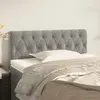 Image de vidaXL Tête de lit Gris clair 90 cm Velours
