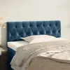 Image de vidaXL Tête de lit - Bleu foncé