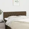 Image de vidaXL Têtes de lit 2 pcs Marron Foncé 80x7x78/88 cm Tissu