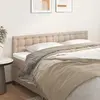 Image de vidaXL Têtes de lit 2 pcs 90x5x78/88 cm - Cappuccino
