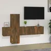 Image de vidaXL Meubles TV 3 pcs Chêne Fumé