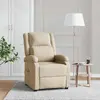 Image de vidaXL Fauteuil de massage Crème Tissu