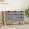 Image de vidaXL Commode Otta - Marron et gris