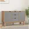 Image de vidaXL Buffet OTTA Marron et gris