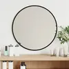 Image de vidaXL - Miroir mural noir rond Ø 40 cm