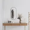 Image de vidaXL Miroir mural - Noir 80x35 cm Ovale