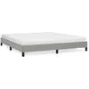 Image de VIDAXL Cadre de lit gris clair 160x200 cm tissu
