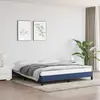 Image de VIDAXL Cadre de lit tissu - Bleu 160x200 cm