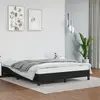 Image de vidaXL Cadre de lit sans matelas - Noir 140x190 Similicuir