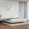 Image de vidaXL Cadre de lit similicuir 200x200 cm - Cappuccino
