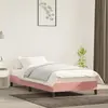 Image de vidaXL Cadre de lit velours rose 90x190 cm