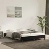 Image de vidaXL Cadre de lit sans matelas 140x190 cm - Noir