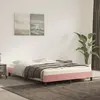 Image de VidaXL Cadre de lit en velours - Rose 140x200 cm