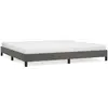 Image de vidaXL Cadre de lit sans matelas - Gris foncé 200x200 cm
