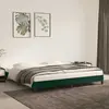 Image de vidaXL Cadre de lit velours sans matelas - Vert foncé