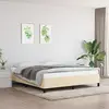Image de vidaXL Cadre de lit sans matelas 180x200 cm - Crème