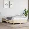 Image de vidaXL Cadre de lit sans matelas - Crème 120x200 cm