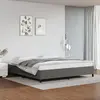 Image de vidaXL Cadre de lit 200x200 cm Gris similicuir