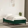 Image de vidaXL Cadre de lit velours 100x200 - Vert foncé