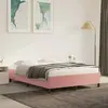 Image de vidaXL Cadre de lit 140x190 cm - Rose