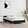 Image de vidaXL Cadre de lit avec tête de lit 90x200 cm Noir