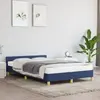 Image de vidaXL Cadre de lit avec tête de lit - Bleu - 120x200 cm