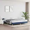 Image de VidaXL - Cadre de lit avec tête tissu bleu 180x200 cm