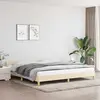 Image de vidaXL Cadre de lit crème 200x200 cm