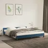 Image de VIDAXL cadre de lit bleu foncé sans matelas