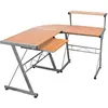 Image de vidaXL Bureau d'ordinateur d'angle - Marron