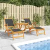 Image de vidaXL Chaises longues d'extérieur (lot de 2) - Acacia