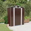 Image de VidaXL Abri marron foncé 192x108x223 cm