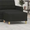 Image de vidaXL Repose-pied en tissu noir 70x55x41 cm