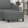 Image de vidaXL Tissu - Gris foncé