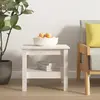 Image de VidaXL - Table basse bois massif de pin, blanc