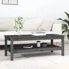 Image de vidaXL Table basse Gris 110x50x40 cm Pin