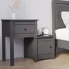 Image de vidaXL Table de chevet - Gris