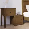 Image de vidaXL Table de chevet Marron miel