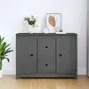 Image de vidaXL Buffet Gris 100x35x74 cm
