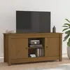 Image de vidaXL Meuble TV marron miel 103 cm
