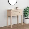 Image de vidaXL Table Console Bois Massif de Pin