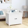Image de VidaXL Table basse pin massif - Blanc