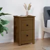 Image de vidaXL Table de chevet - Marron miel