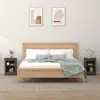 Image de vidaXL Tables de chevet 2 PCS - Gris