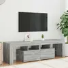 Image de VidaXL Meuble TV avec lumières LED - Sonoma gris