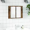 Image de VIDAXL Armoire à miroir LED - Chêne fumé
