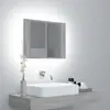 Image de VIDAXL Armoire à miroir LED - Sonoma gris