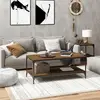 Image de Vidaxl Table basse en bois d'ingénierie - Chêne marron